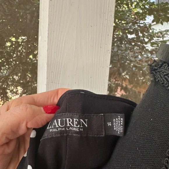 Ralph Lauren Black and White Polka Dot Maxi Dress - Picture 3 of 3